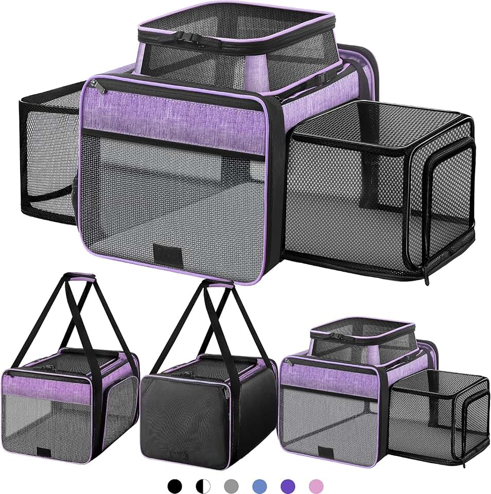 Expandable Soft Pet Carrier for Medium Dogs and Cats