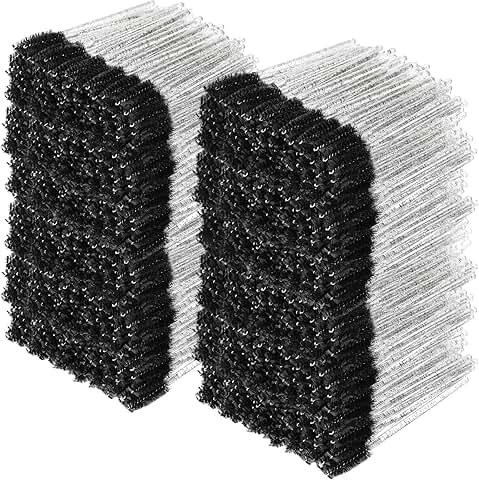 1000 Disposable Mascara Wands for Eyelash and Eyebrow Makeup