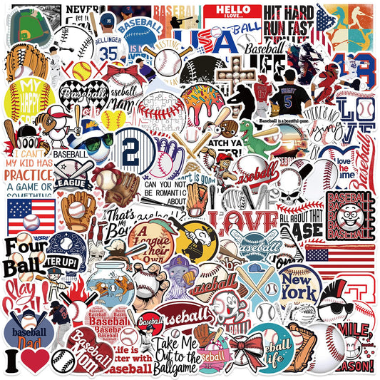 100 Funny Baseball Stickers for Kids and Crafts