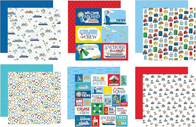 12x12 Cruise Ship Scrapbook Paper Pack