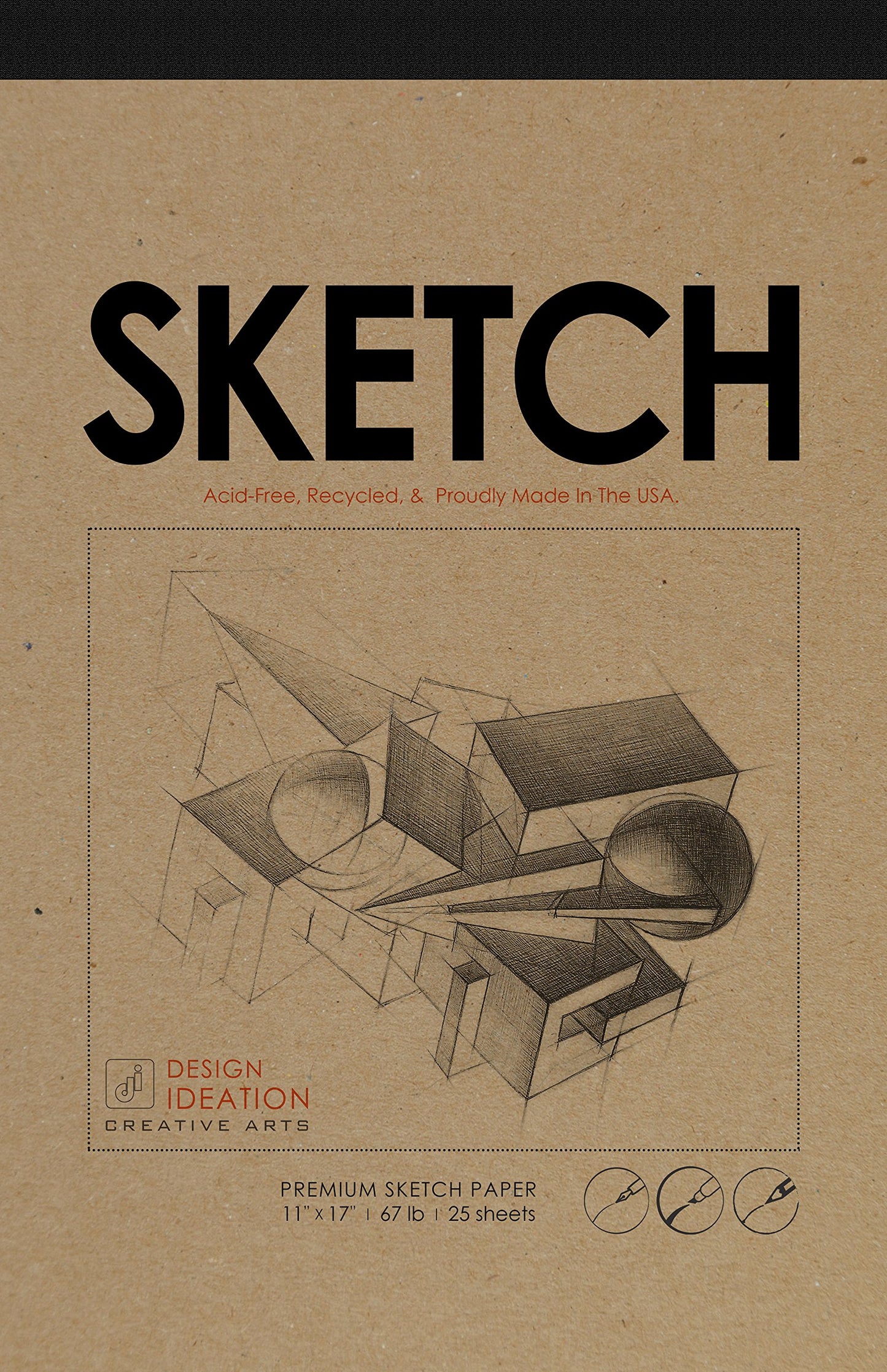 11" x 17" Premium Multi-Media Sketch Pad with 25 Sheets