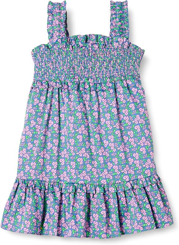 Girls' and Toddlers' Cotton Smocked Tank Dress