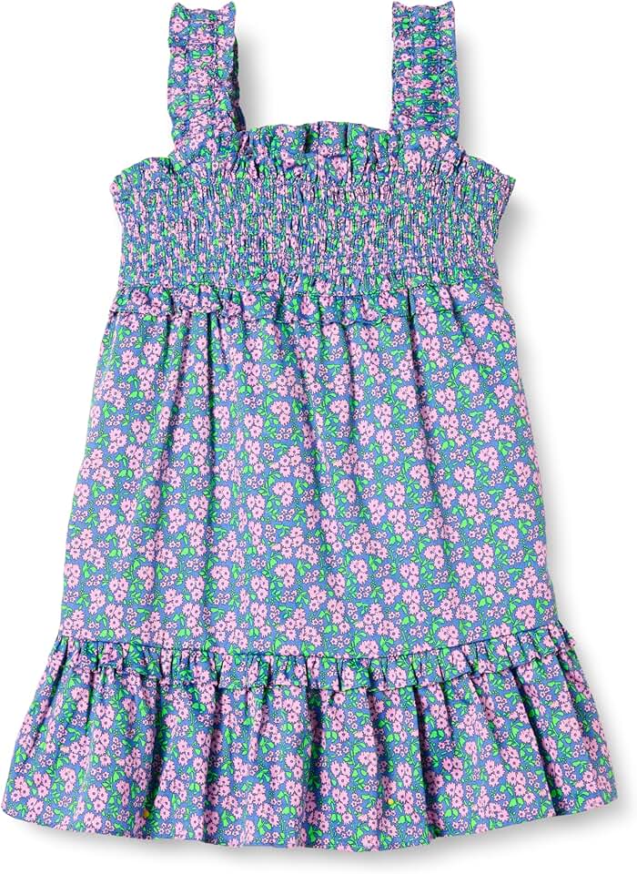 Girls' and Toddlers' Cotton Smocked Tank Dress