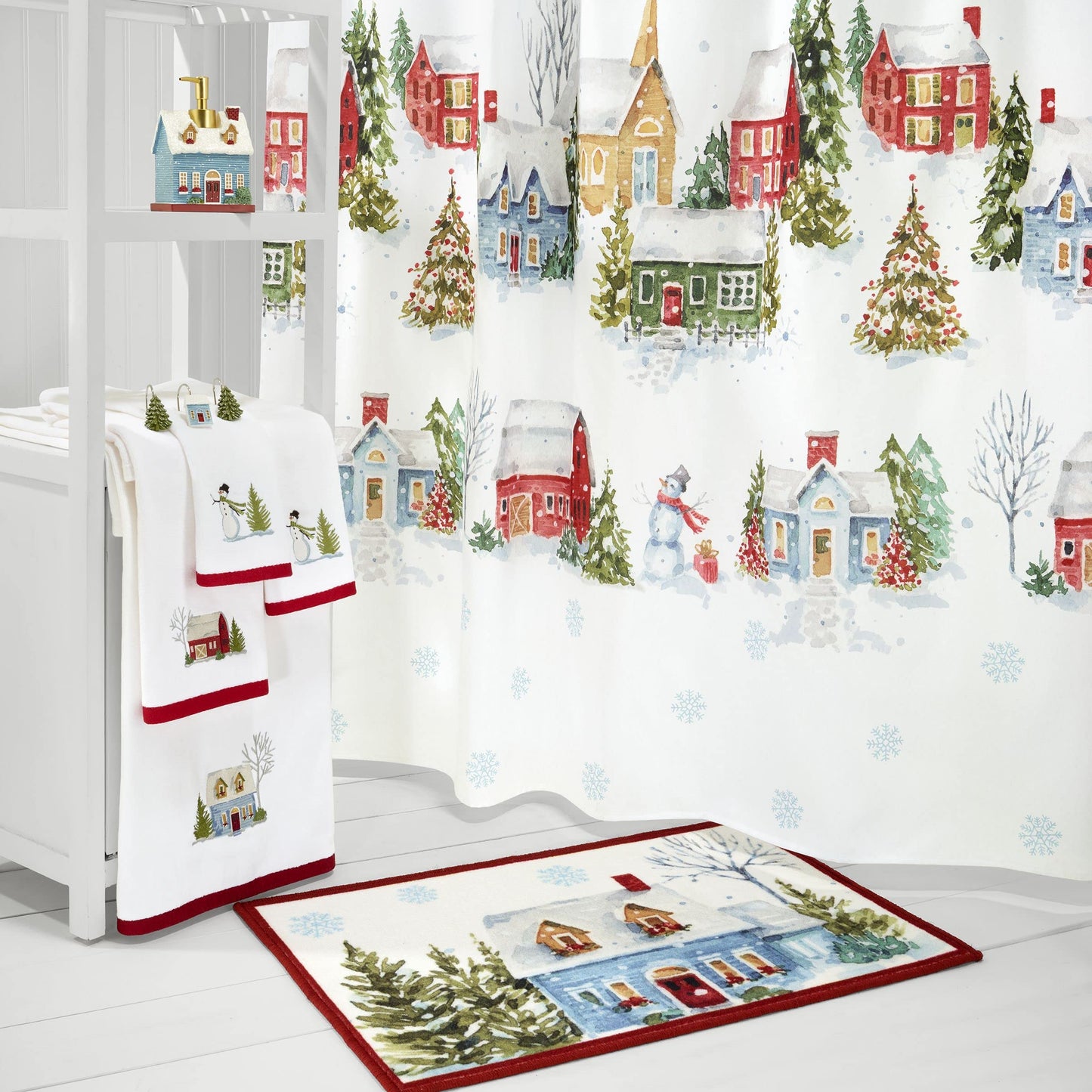 Bath Towel, 100% Cotton, Holiday Decor Warm Welcome ,