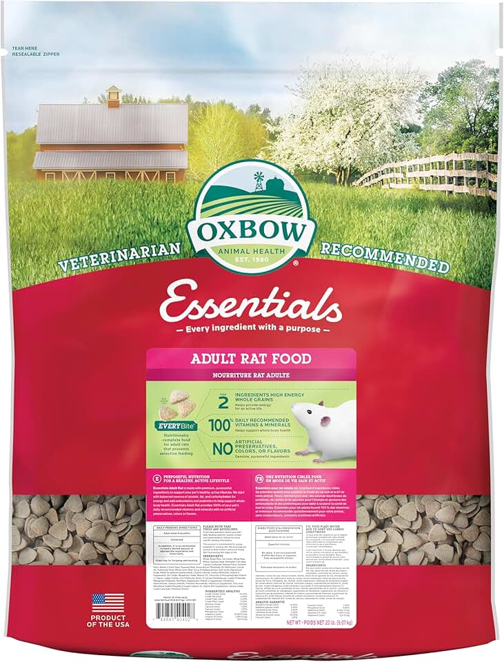 Natural Adult Rat Food - 20 lb