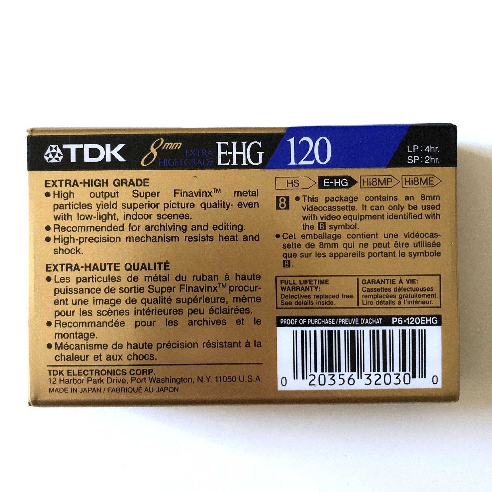 8mm P6-120 HG High Grade Tape