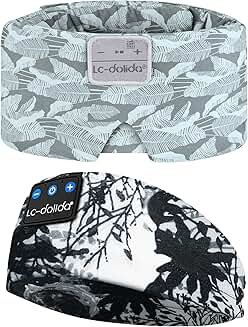 Extra Large Silk Sleep Mask with Bluetooth Headphones