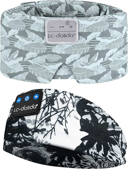Extra Large Silk Sleep Mask with Bluetooth Headphones