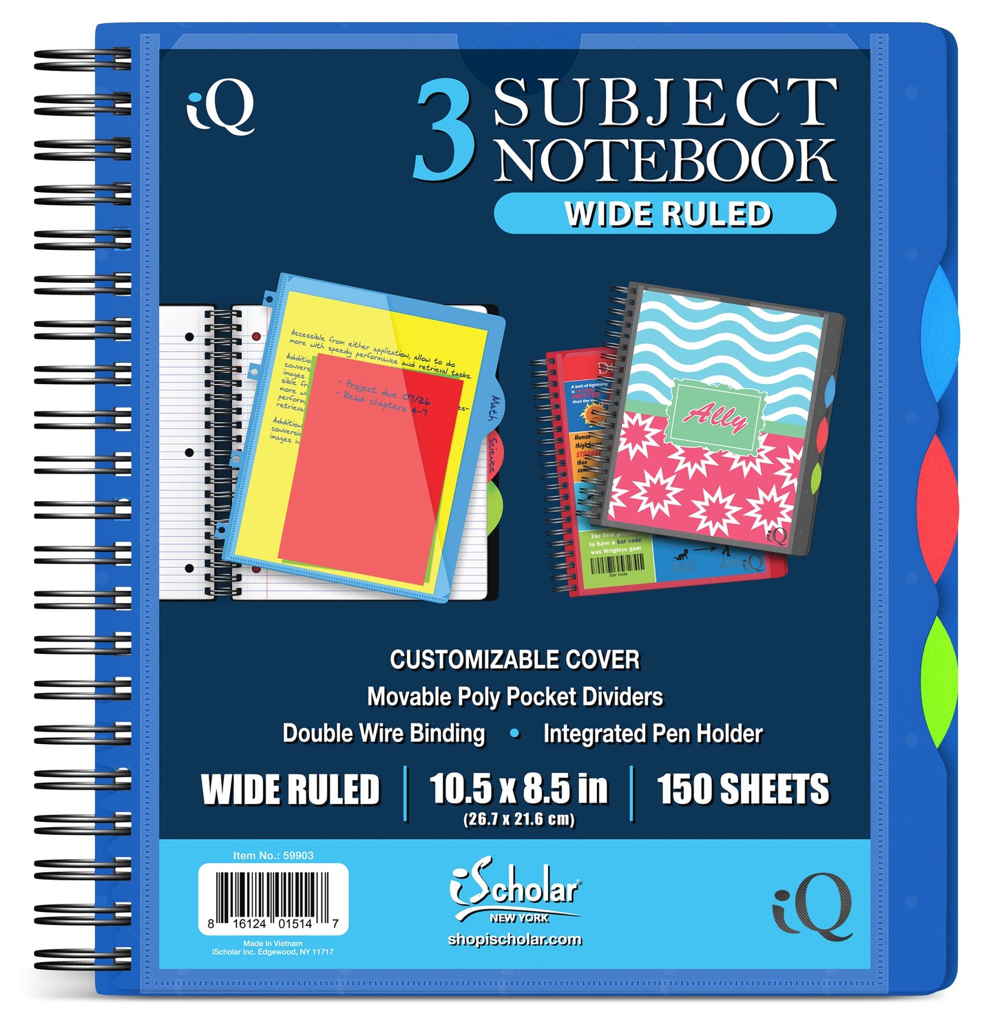 Wirebound Subject Notebook