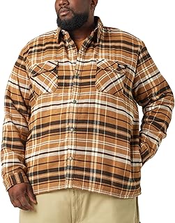 Men's Sherpa Flannel Shirt Jacket