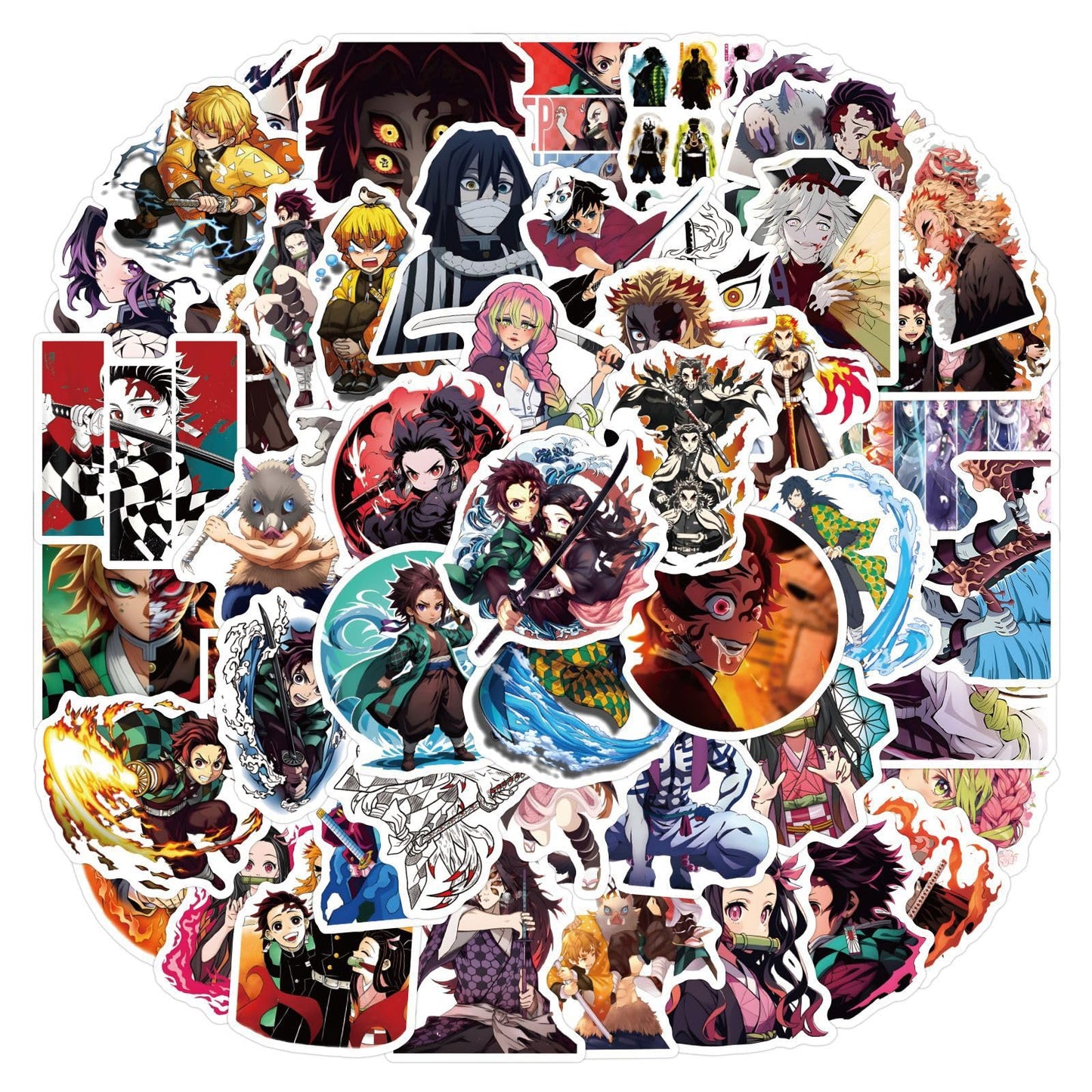 55 Anime Demon Slayer Stickers for Kids and Teens
