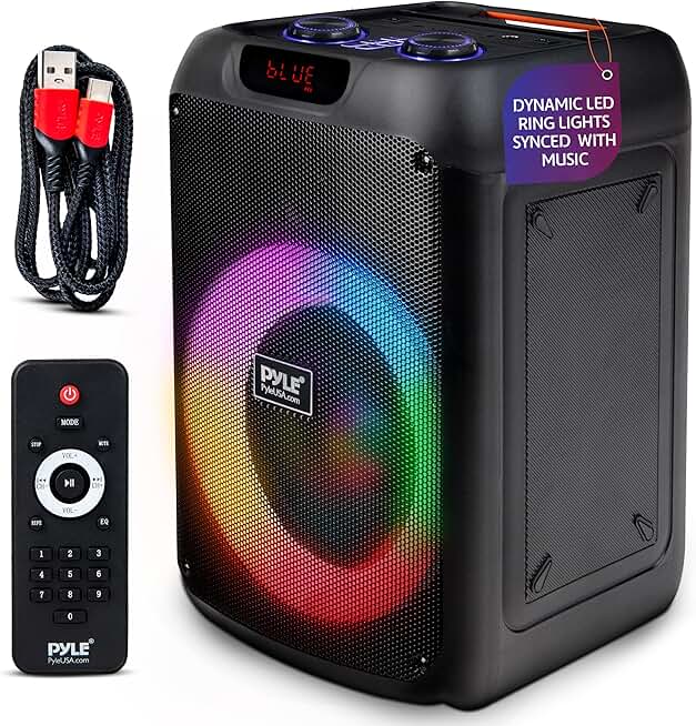 Portable Bluetooth Party Speaker with 8" Woofer