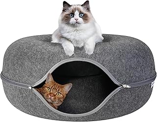 Premium Cat Cave and Tunnel Bed for Pets