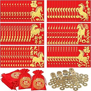 204 Red Horse Year Lucky Money Envelopes