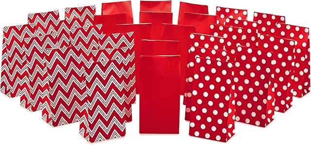 Assorted Party Favor and Treat Bags, 30 Count