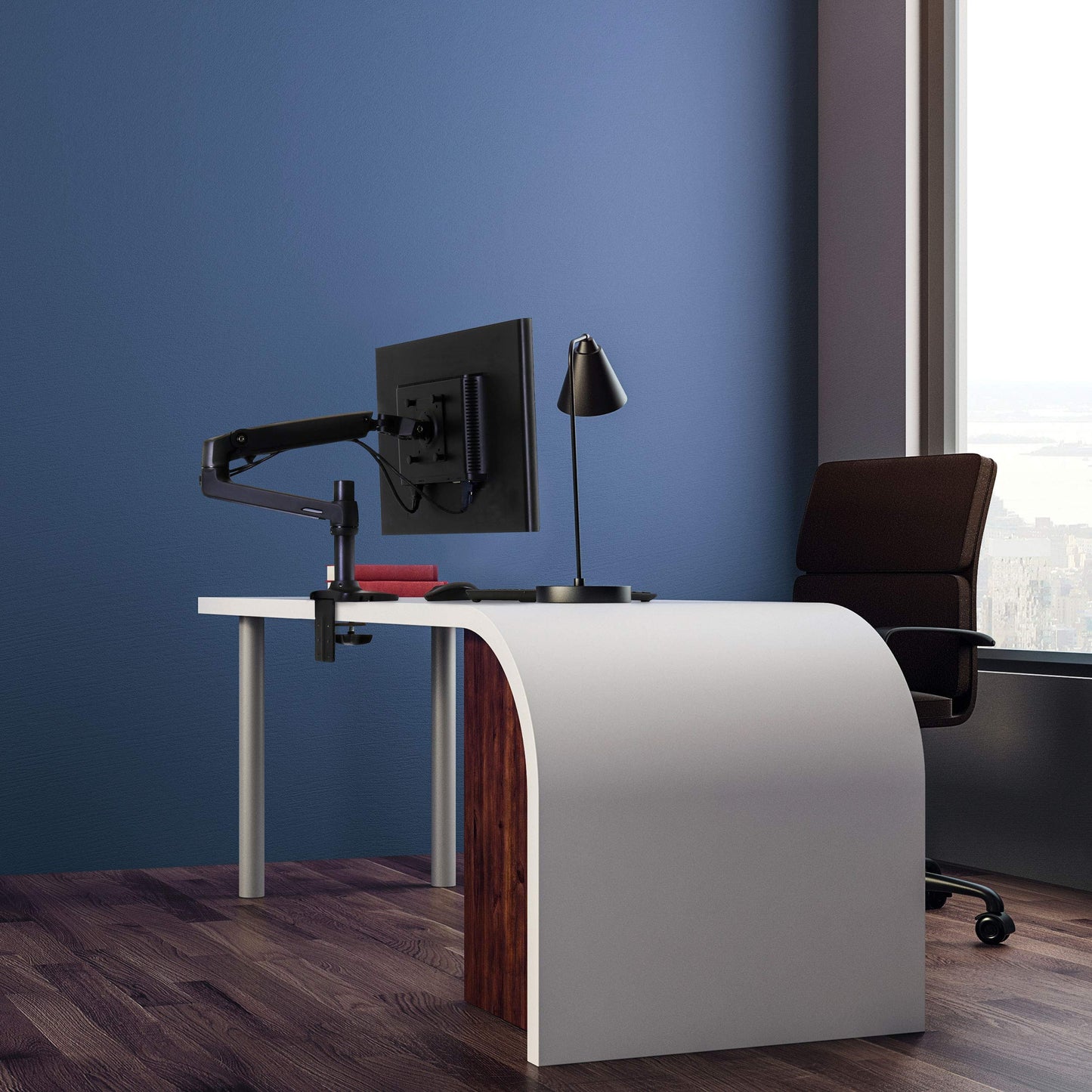 '- LX Single Monitor Arm, VESA Desk Mount - forMonitorsUp to 34 Inches, 7 to 25lbs- Matte Black