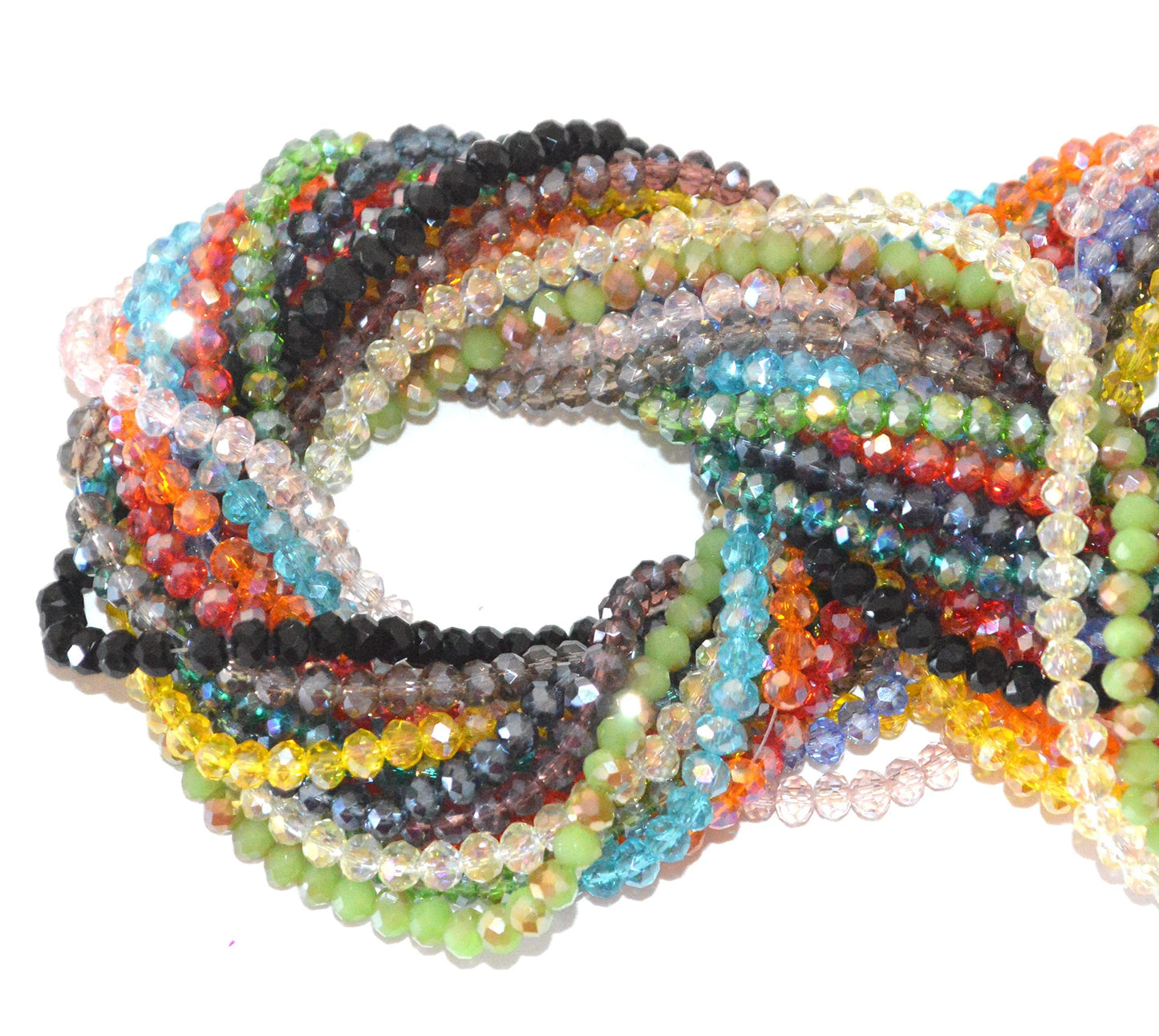 Faceted Crystal Beads Strands for Jewelry Making