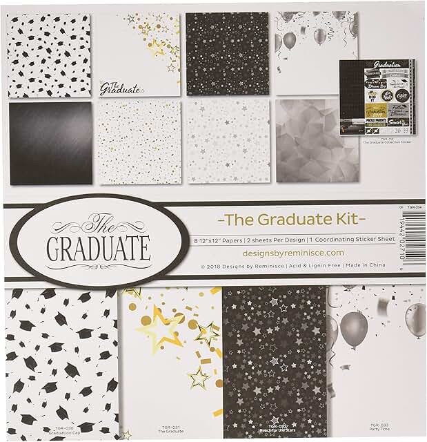 Graduate Scrapbook Collection Kit in Multiple Colors