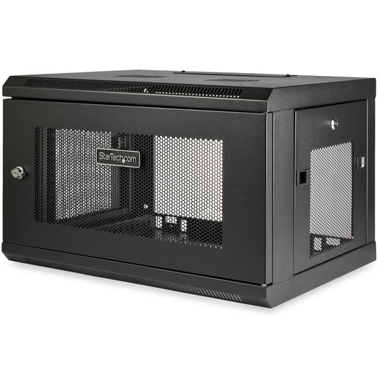 6U 19-inch Wall Mount Network Cabinet with Locking Door