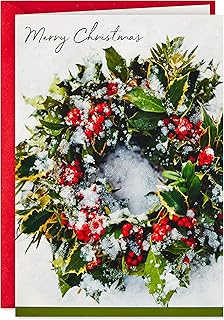 Snowy Wreath Christmas Cards with Envelopes