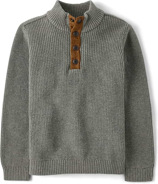 Baby Boys' Toddler Button Pullover Sweater