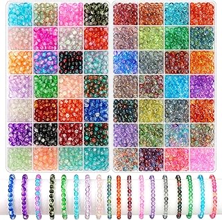 2800 6mm Glass Beads for Jewelry and Crafts