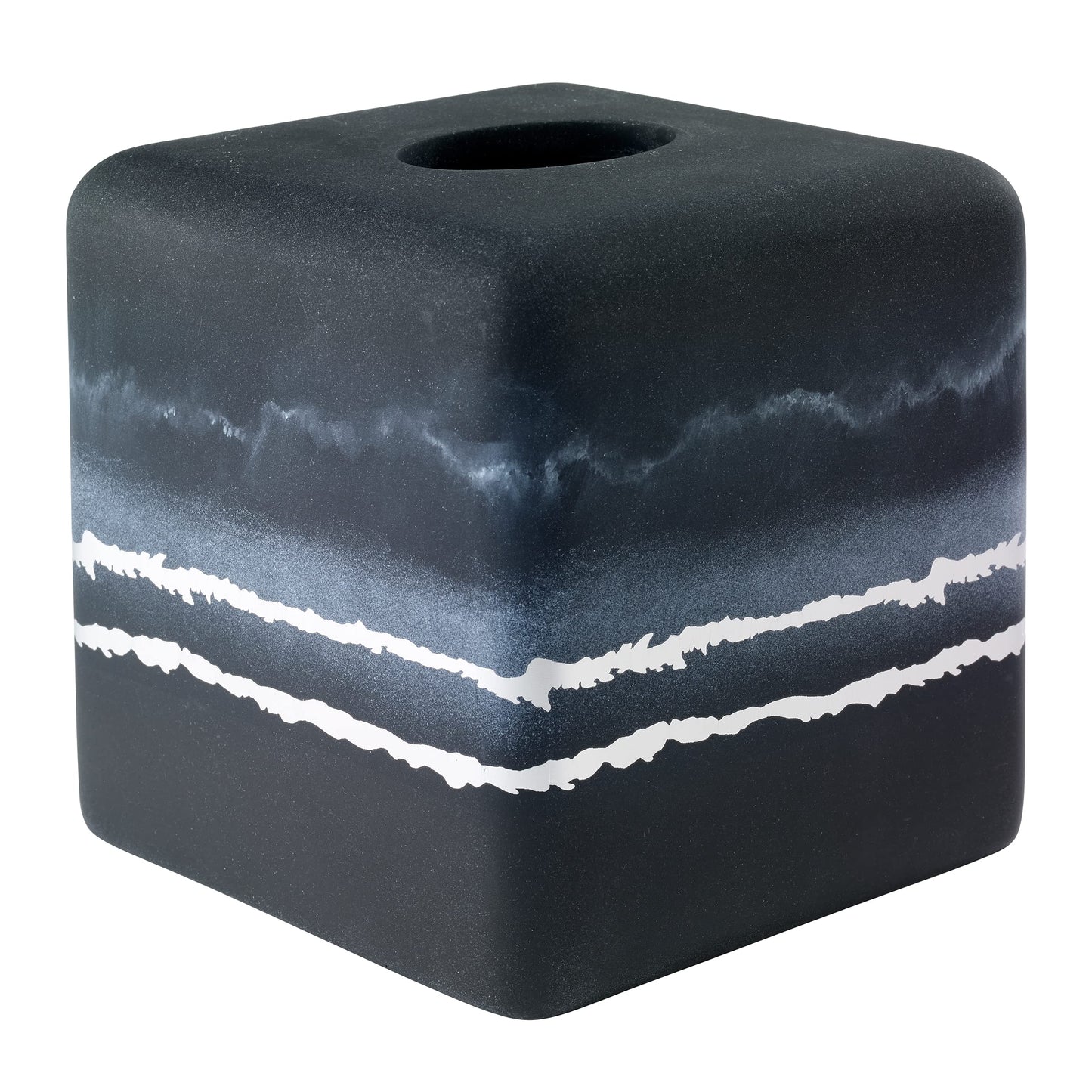 Now House by Jonathan Adler Vapor  Tissue Cover, Black