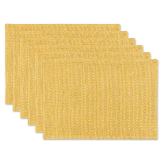 Harvest Market Tabletop  Apricot, Placemat Set, 6 Piece