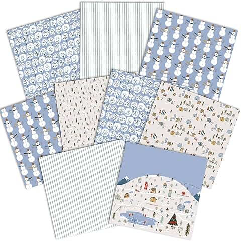 12x12 Decorative Double-Sided Paper Pack for Crafts