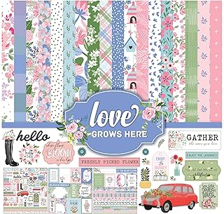 Pastel Floral Double-Sided Scrapbook Paper Pack