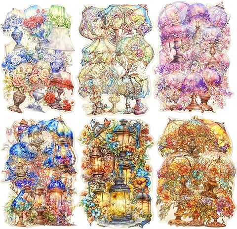 Night and Stars Pet Stickers, 60 Waterproof Designs