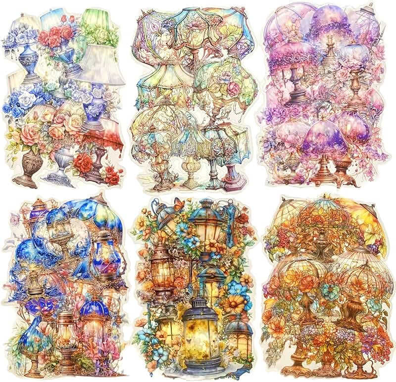 Night and Stars Pet Stickers, 60 Waterproof Designs