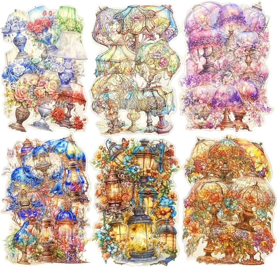 Night and Stars Pet Stickers, 60 Waterproof Designs