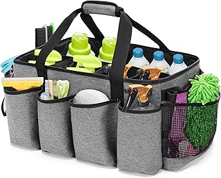 Large Cleaning Caddy with Handles for Tools and Supplies