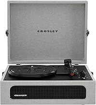Vintage Portable Vinyl Record Player with Bluetooth and Built-in Speakers