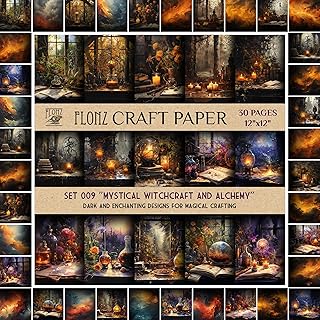 Dark and Enchanting Scrapbook Paper for Crafting
