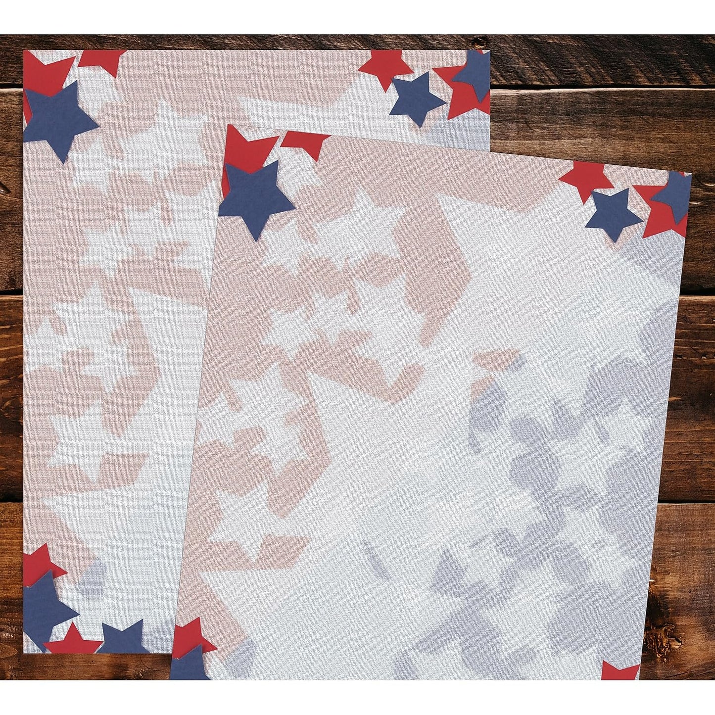 Stars letterhead paper, 80 sheets, 8.5"x11"
