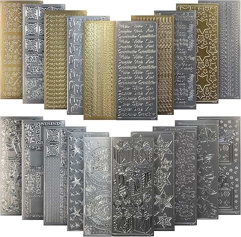 Peel-Off Stickers Collection for Crafts and DIY Projects