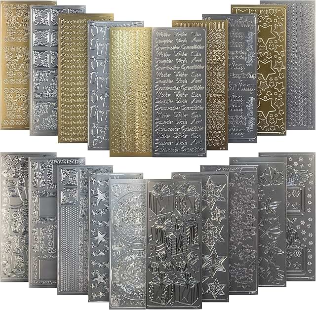 Peel-Off Stickers Collection for Crafts and DIY Projects