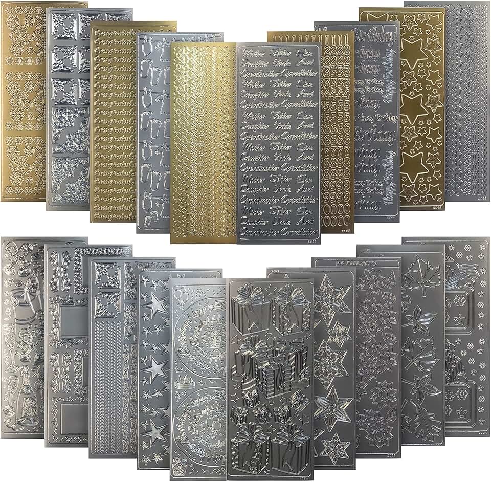 Peel-Off Stickers Collection for Crafts and DIY Projects