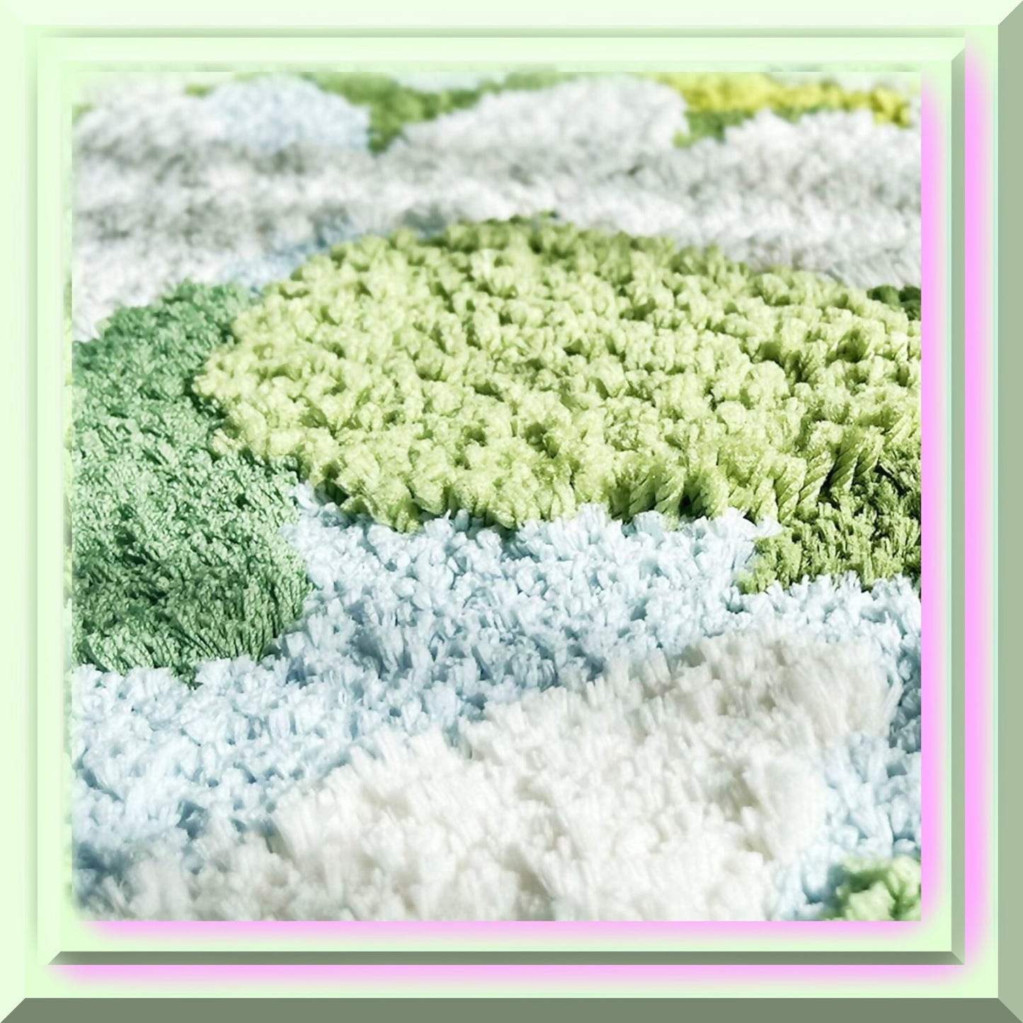 Moss Bath Mat 35x24 Inches Non Slip