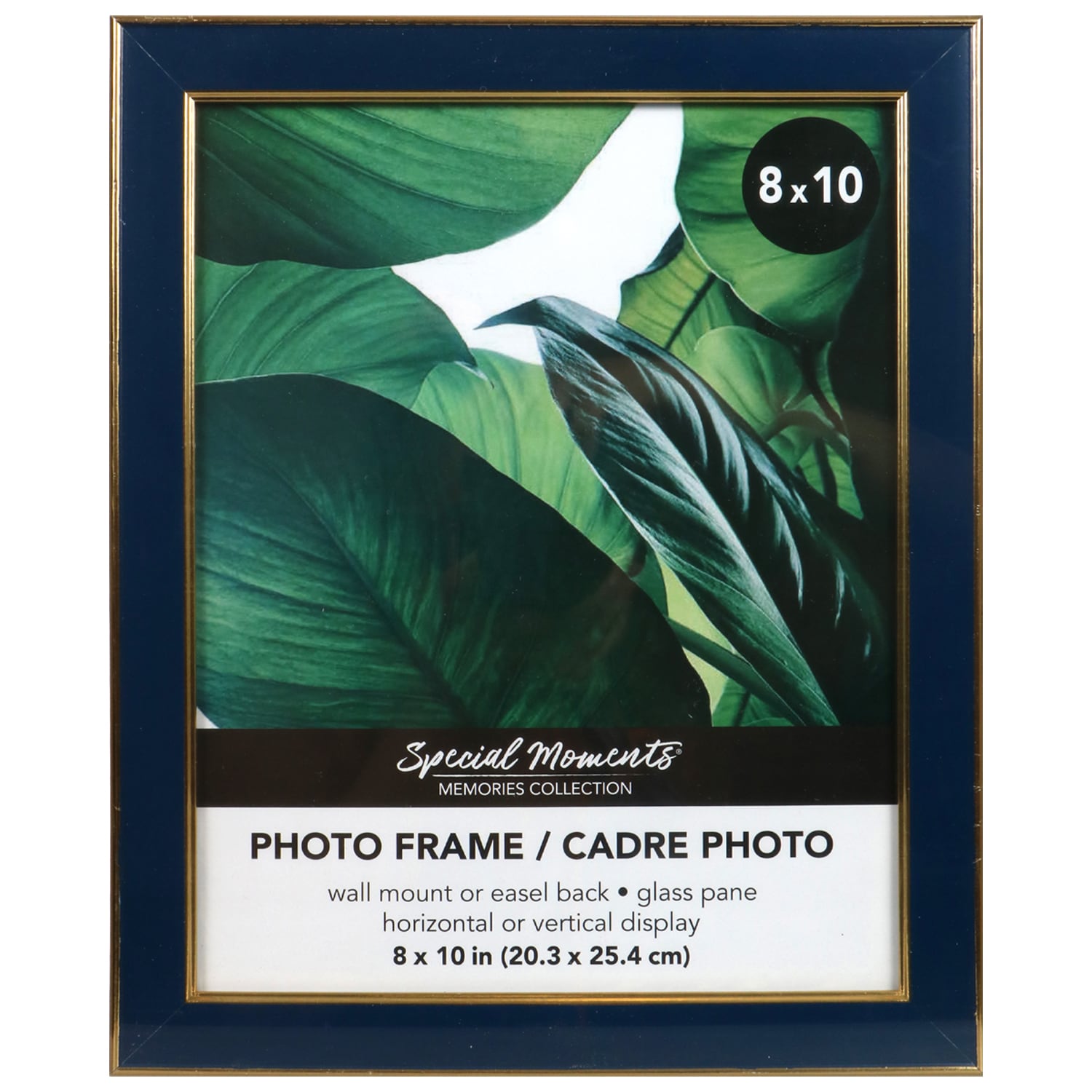 Special Navy and Double Gold Edge Photo Frames, 8x10 in. (Pack of 12)