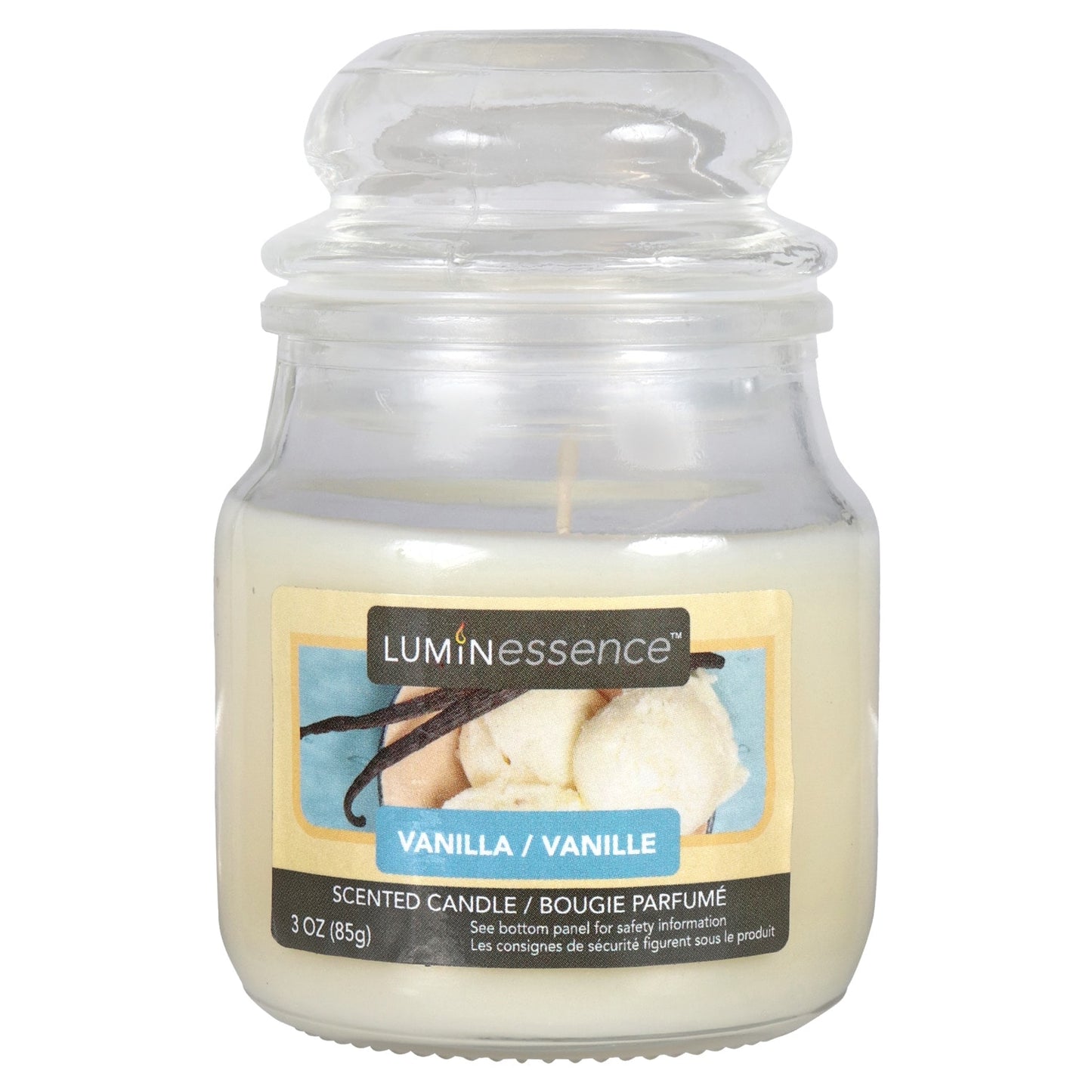 Luminessence Vanilla Scented Candle Jars, 3 oz. (Pack of 12)