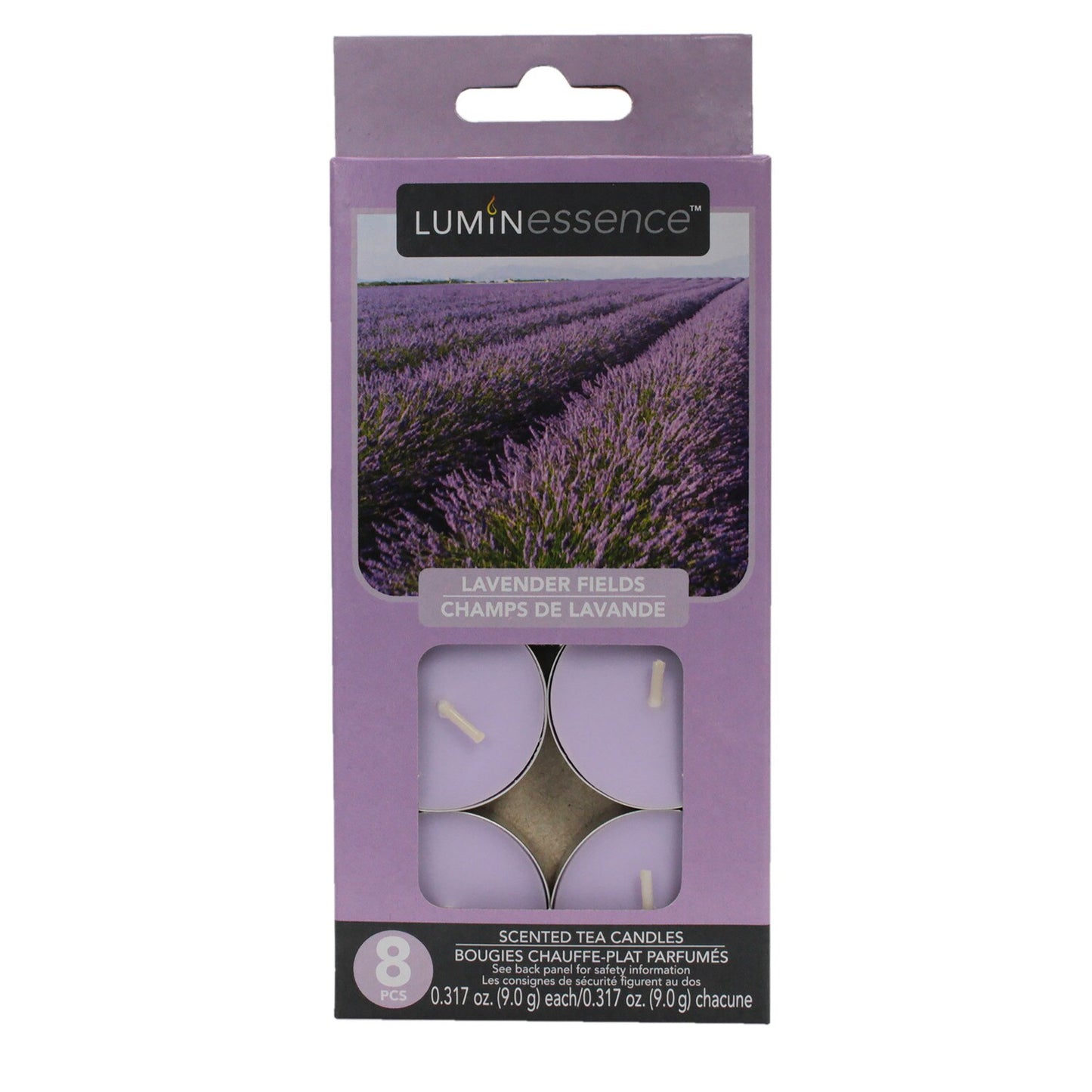Luminessense Lavender Fields Scented Tealight Candles, 8-ct. Packs (Pack of 12)