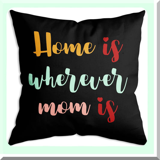 Colorful Mom Love Throw Pillow Covers - 18x18 Inch Soft Home Decor Gifts for Mom from Daughter Son. Perfect Mothers Day Birthday Gift to show Mom how much you care.