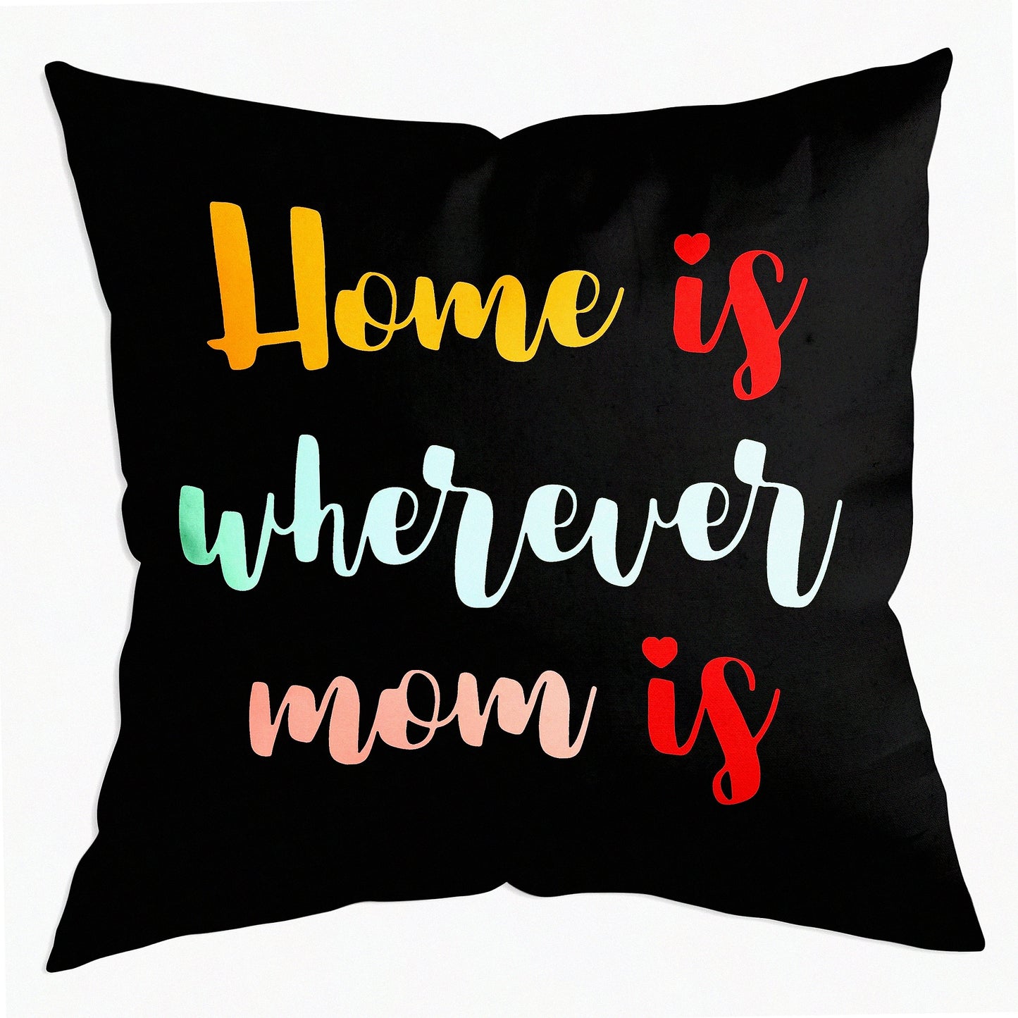 Colorful Mom Love Throw Pillow Covers - 18x18 Inch Soft Home Decor Gifts for Mom from Daughter Son. Perfect Mothers Day Birthday Gift to show Mom how much you care.