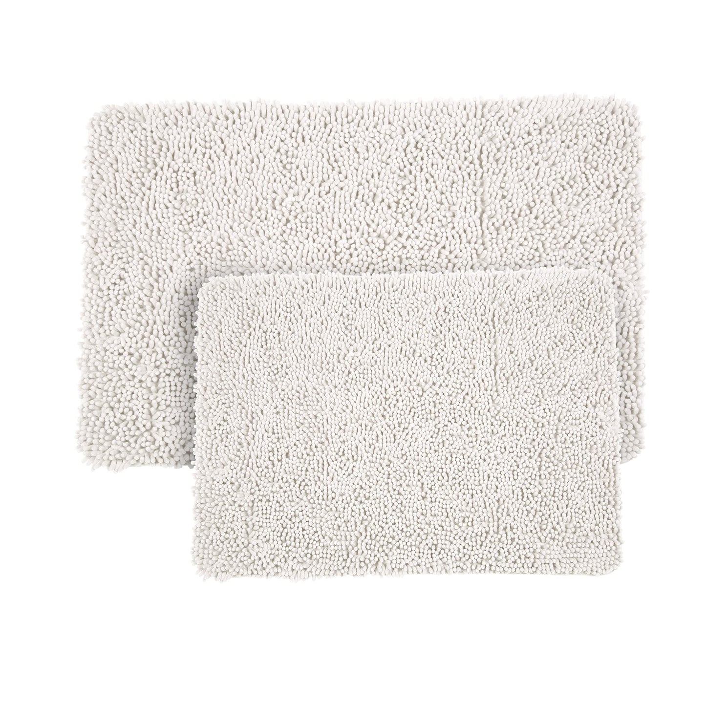 2 Piece Memory Foam Shag Bath Mat Set