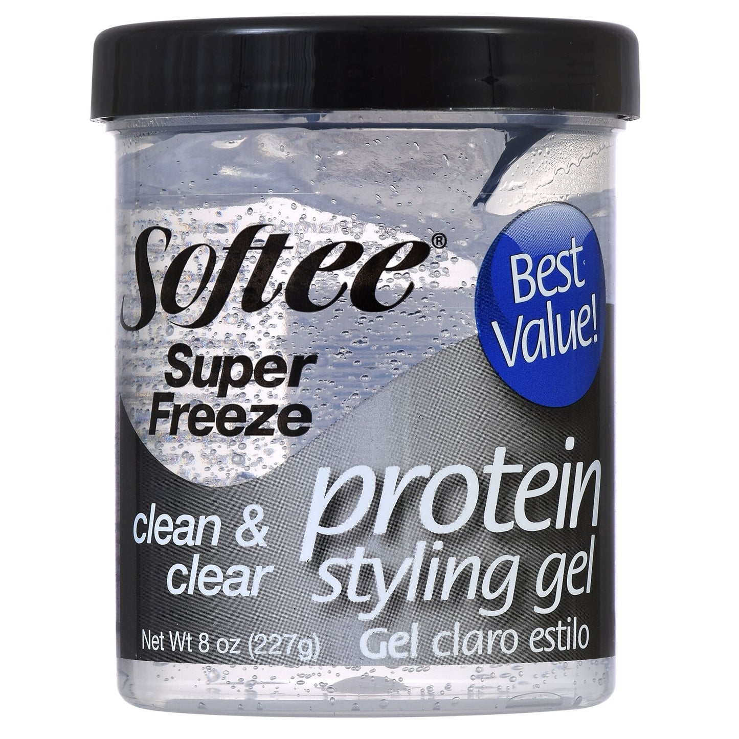 Softee Super Freeze Protein Styling Gel, 8 oz. (Pack of 6)