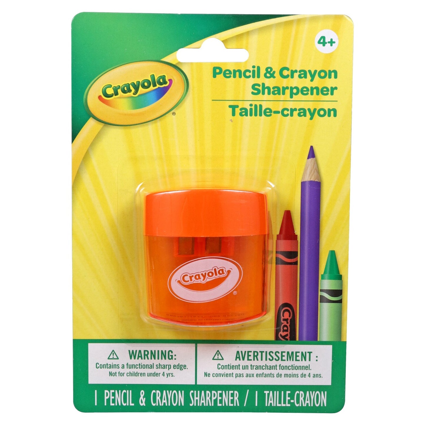 Crayola Crayon and Pencil Sharpeners, 1x2x2.125 in. (Pack of 24)