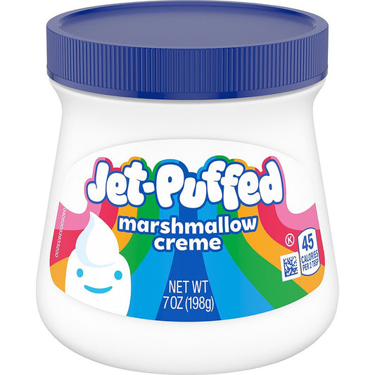 Kraft Jet-Puffed Marshmallow Creme, 7 oz. Jars (Pack of 12)